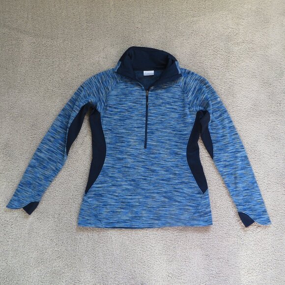 NWOT Columbia womens half zip jacket/coat size S blue #AL6876 - Picture 3 of 9